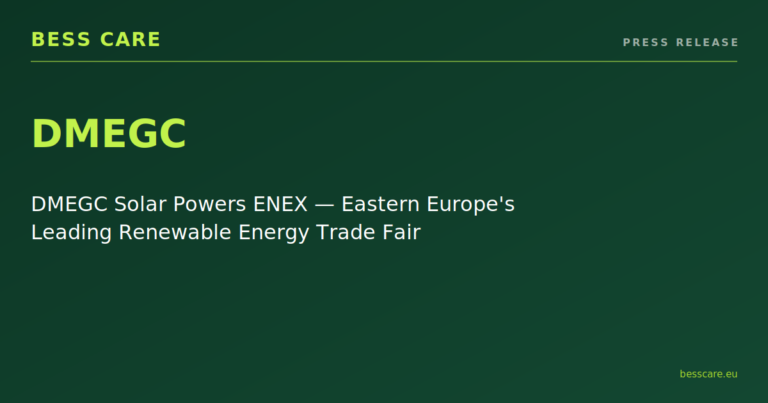 DMEGC Solar Powers ENEX – Eastern Europe’s Leading Renewable Energy Trade Fair